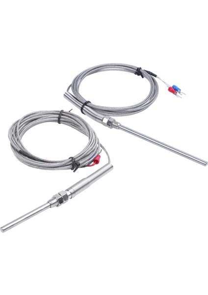 K Tip 0-800 Derece Santigrat Termokupl Prob Sensörleri 2m 6.5ft ve 50X5MM Kablo 9.8ft 3 Metre (Yurt Dışından)