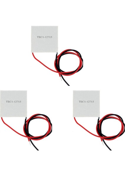 3x Elementler Peltier TEC1-12715 Termoelektrik Peltier Modülü 12715 Tec 12V 15A Dıy Soğutucu Peltier Elemente Kartı (Yurt Dışından)
