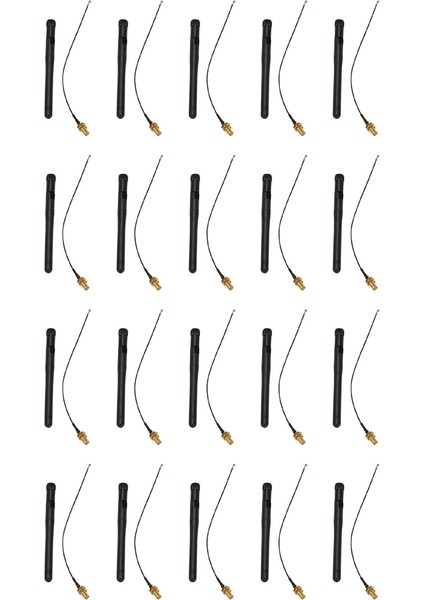 20X 433MHZ Anten 5dbi Gsm Rp-Sma Fiş Kauçuk Su Geçirmez Lorawan Anten + Ipx-Sma Küçük Kablo Uzatma (Yurt Dışından)