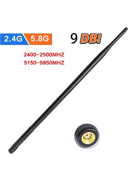 2pcs 9dbı Rp-Sma Çift Bant 2 4ghz 5ghz Yüksek Kazançlı Wifi Yönlendirici Kablosuz Yatırma Anten (Yurt Dışından) indirimleri