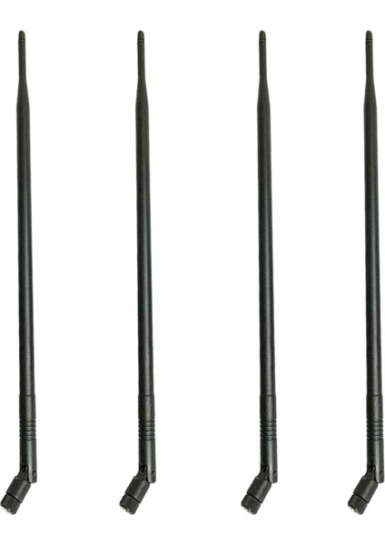 4pcs 9dbı Rp-Sma Çift Bant 2 4ghz 5ghz Yüksek Kazançlı Wifi Yönlendirici Kablosuz Eğim Anten (Yurt Dışından)