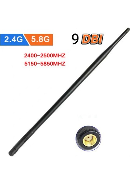 4pcs 9dbı Rp-Sma Çift Bant 2 4ghz 5ghz Yüksek Kazançlı Wifi Yönlendirici Kablosuz Eğim Anten (Yurt Dışından) modelleri