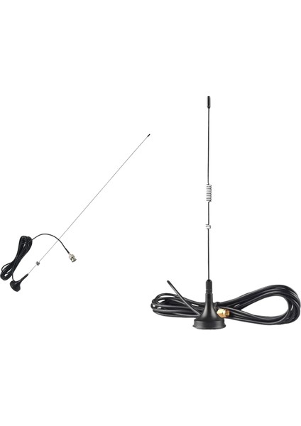 2 Pcs Mıknatıs Anten 1 Pcs Bnc-M Uhf+Vhf Aracı Monte Anten ve 1 Pcs UT-106UV Sma-Male Çift Bant Mıknatıs Anten (Yurt Dışından)