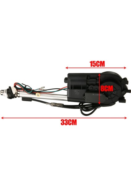 2x Evrensel Elektrik Güç Otomatik Anten Arabası Suv Am &amp Fm Radio Mast Hava 12V (Yurt Dışından) fırsatları