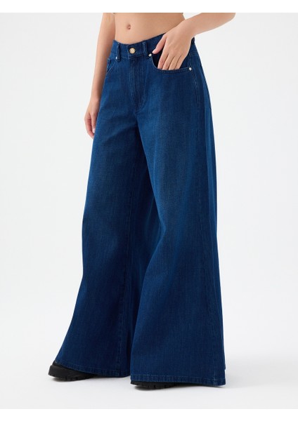 Super Palazzo Regular Fit Kadın Pantolon fırsatları
