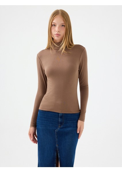 Slim Fit Kadın Bluz U.kol