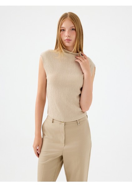 Slim Fit Kadın Bluz K.kol