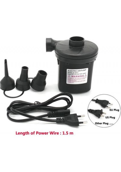 Elektrikli Hava Pompası Şişme Yatak - Lastik - Vakumlu Poşet Hava Kompresörü