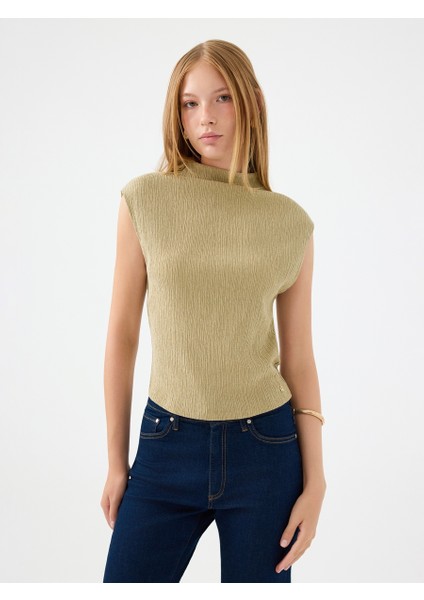Slim Fit Kadın Bluz K.kol