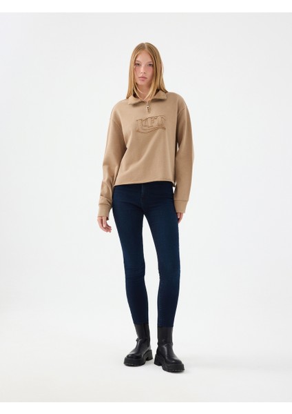 Long Crop Kadın Sweatshirt fiyatları