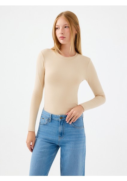 Slim Fit Kadın Bluz U.kol