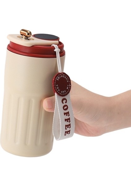 316 Paslanmaz Çelik Akıllı Sıcaklık Göstergeli Kahve Kupası Çift Katmanlı Vakumlu Taşınabilir Kupa Büyük Kapasiteli Taşınabilir Termos Kupa (Yurt Dışından) modelleri