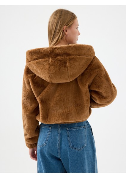 Loose Long Crop Kadın Mont modelleri