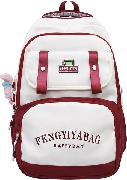 Yeni Okul Çantası Kadın Kore Baskı Küçük Taze Lise Üniversite Öğrencileri Sırt Çantası Kampüs Çift Rüzgar Sen Sistemi Basit Omuzlar Sırt Çantaları (Yurt Dışından)