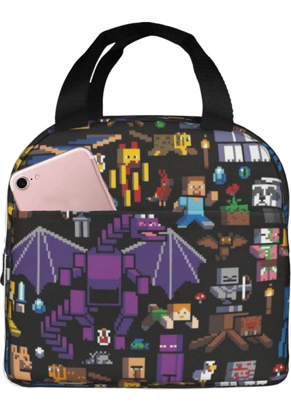 Minecraft Taşınabilir El Yemek Çantası (Yurt Dışından)