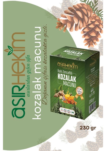 Doğal Ballı Zencefilli Kozalak Macunu 230 gr
