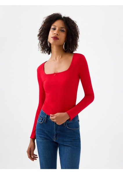 Slim Fit Kadın Bluz U.kol