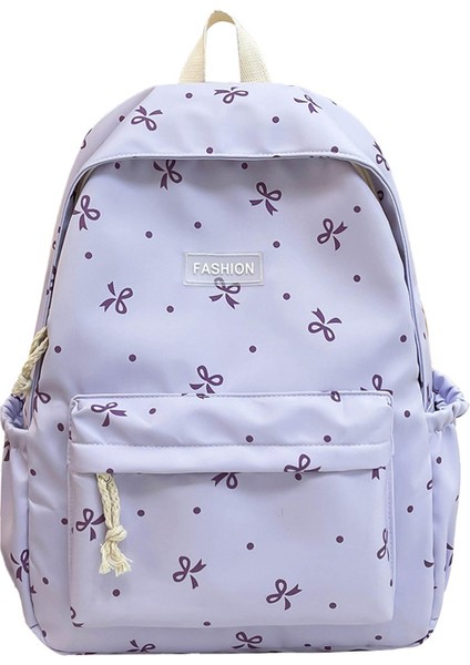 Yeni Japon Ins Rüzgar Taze Okul Çantası Tatlı Şeker Rengi Yay Sırt Çantası Genç Lise Öğrencileri Hafif Omuz Çantası (Yurt Dışından)