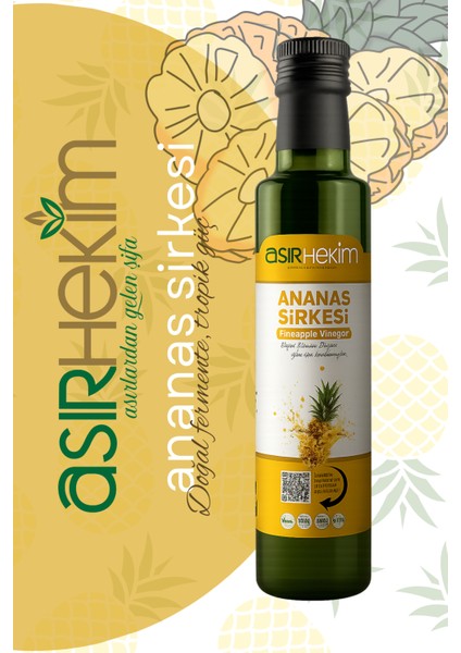 Ananas Sirkesi Doğal Fermantasyon Natural 500 ml