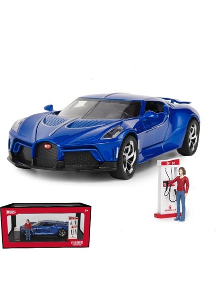 Simülasyon 1:24 Bugatti Sound Of The Night Alaşım Spor Araba Modeli Süsleri Oyuncak (Yurt Dışından)