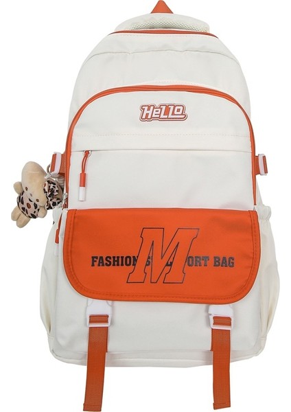 Yeni Japon Ins Rüzgar Taze Okul Çantası Tatlı Şeker Rengi Yay Sırt Çantası Genç Lise Öğrencileri Hafif Omuz Çantası (Yurt Dışından)