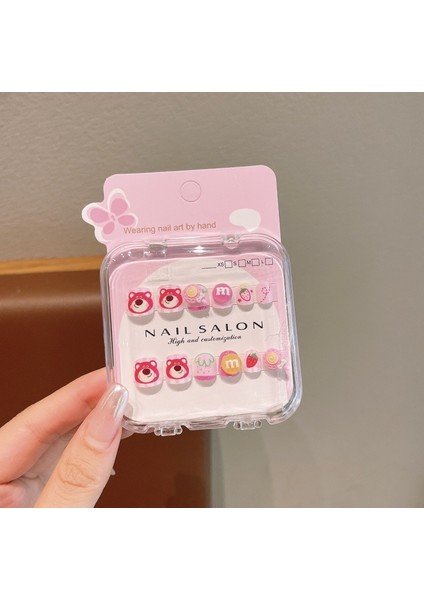 Karikatür Çocuk Tırnak Çıkartmaları Kızlar Kısa Aşınma Tırnak Kendinden Yapışkanlı Jöle Tutkal Küçük Kız Bebek Tırnak Çıkartmaları Yumuşak Tırnak Parçası (Yurt Dışından)