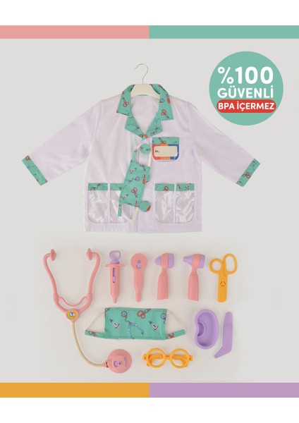 LC Pembe Doktor Seti ve Çocuk Kostümü