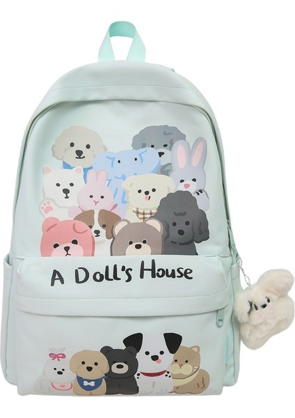 Yeni Okul Çantası Kadın Kore Baskı Küçük Taze Lise Üniversite Öğrencileri Sırt Çantası Kampüs Çift Rüzgar Sen Sistemi Basit Omuzlar Sırt Çantaları (Yurt Dışından)