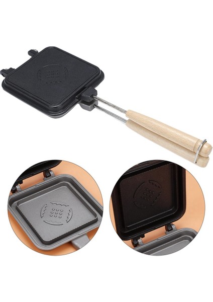 Sandviç Makinesi Yapışmaz Krep Makinesi Snack Maker Plaka Krep Muffinler Kahvaltı Öğle Yemeği Için Kolay Dökme Demir (Yurt Dışından) modelleri