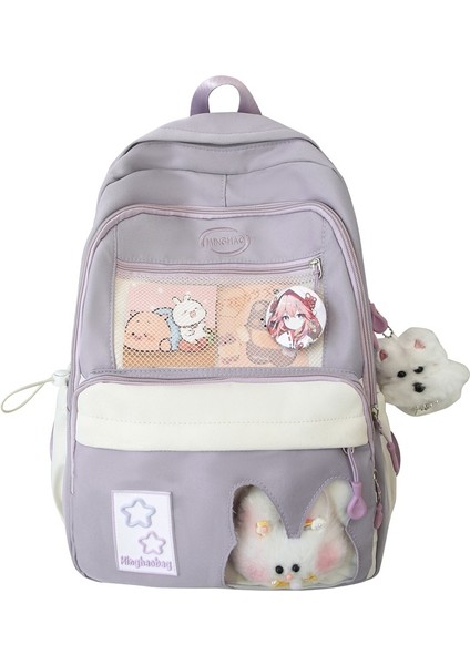 Yeni Okul Çantası Kadın Kore Baskı Küçük Taze Lise Üniversite Öğrencileri Sırt Çantası Kampüs Çift Rüzgar Sen Sistemi Basit Omuzlar Sırt Çantaları (Yurt Dışından)