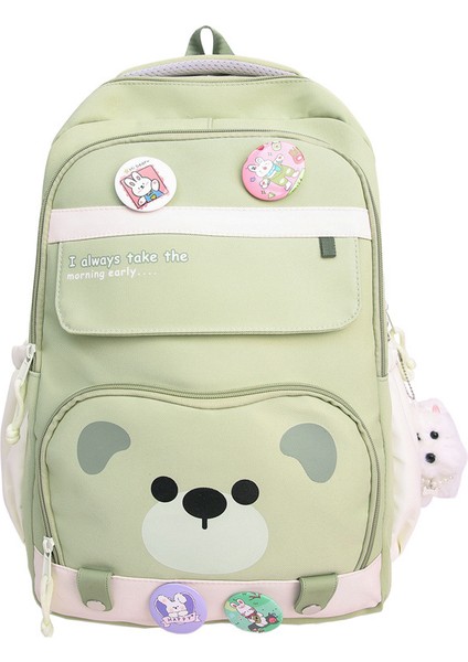 Yeni Japon Ins Rüzgar Taze Okul Çantası Tatlı Şeker Rengi Yay Sırt Çantası Genç Lise Öğrencileri Hafif Omuz Çantası (Yurt Dışından)