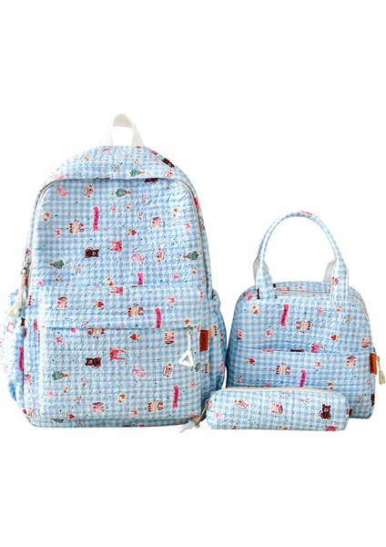 Yeni Yüksek Değerli Büyük Kapasiteli Ortaokul ve Lise Öğrencileri Kız Çanta Hafif Okul Çantası Moda Eğlence Omuz Sırt Bilgisayar Çantası (Yurt Dışından)