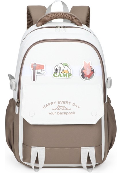 Yeni Yüksek Değerli Büyük Kapasiteli Ortaokul ve Lise Öğrencileri Kız Çanta Hafif Okul Çantası Moda Eğlence Omuz Sırt Bilgisayar Çantası (Yurt Dışından)