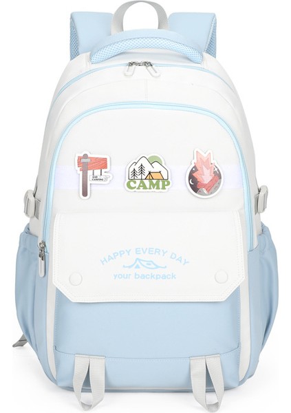 Yeni Yüksek Değerli Büyük Kapasiteli Ortaokul ve Lise Öğrencileri Kız Çanta Hafif Okul Çantası Moda Eğlence Omuz Sırt Bilgisayar Çantası (Yurt Dışından)