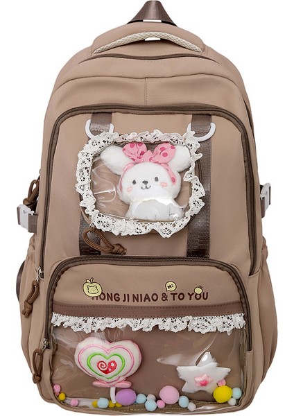 Yeni Okul Çantası Kadın Kore Baskı Küçük Taze Lise Üniversite Öğrencileri Sırt Çantası Kampüs Çift Rüzgar Sen Sistemi Basit Omuzlar Sırt Çantaları (Yurt Dışından)