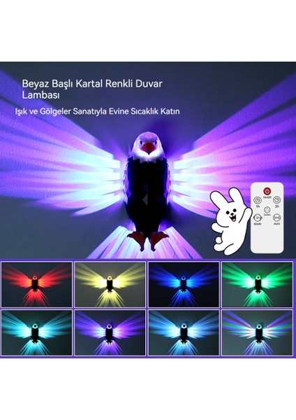 Ana Sayfa Beyaz Kafalı Kartal Dekoratif Gece Işığı (Yurt Dışından) fiyatları