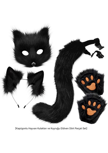 Cadılar Bayramı Peluş Maske 5 Parçalı Seti (Yurt Dışından) fiyatları