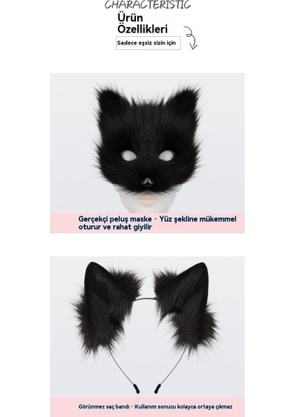 Cadılar Bayramı Peluş Maske 5 Parçalı Seti (Yurt Dışından) fırsatları