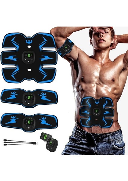 Şarj Edilebilir Vücut Masaj Aleti Kas Stimülatörü Karın Ems Kas Stimülatörü Fitness Masaj Aleti (Yurt Dışından)