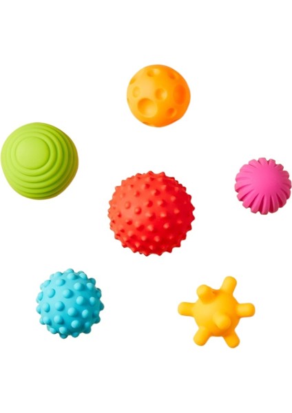 Bebek 0-3 Yaş Dokunmatik Top Oyuncakları 6 Parçalı Set Çiğnebilir (Yurt Dışından)