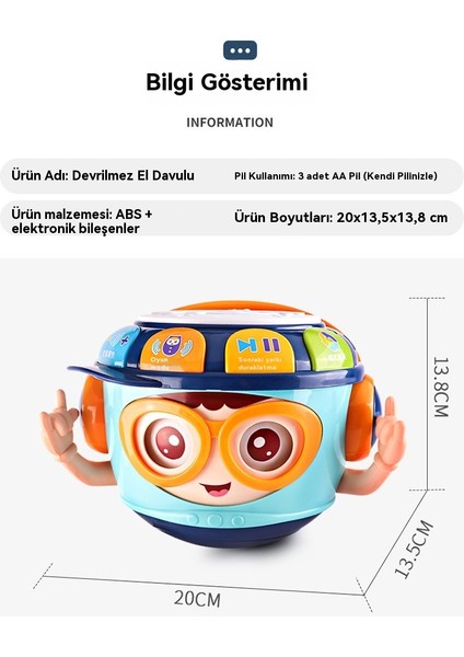 Bebek 0-33 Yaş El Vuruş Davul Eğitici Oyuncaklar (Yurt Dışından) indirimleri