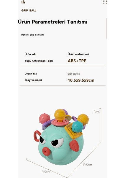 0 Ila 3 Yaş Arası Bebek El Topu Erken Eğitim Eğitici Oyuncak (Yurt Dışından) modelleri