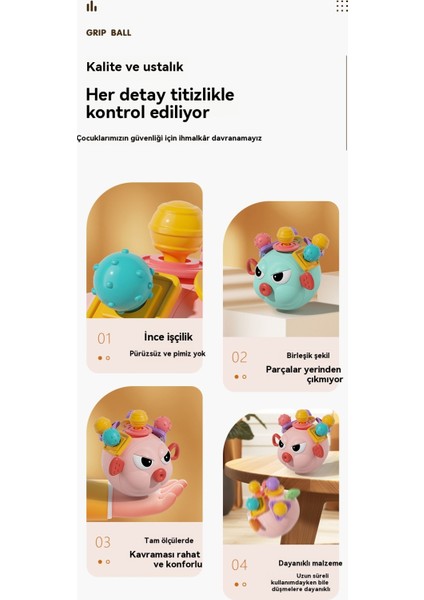 0 Ila 3 Yaş Arası Bebek El Topu Erken Eğitim Eğitici Oyuncak (Yurt Dışından) fırsatları