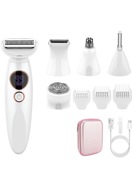 Elektrikli Tüy Alma Cihazı Bayan Tıraş Makinesi Epilatör Ağrısız Düzeltici Jilet Yüz Burun Bacaklar Koltuk Altı Tüy Alma Cihazı (Yurt Dışından)