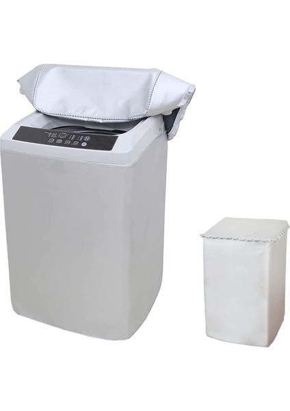 Üstten Yüklü Çamaşır Makinesi Kurutma Makinesi Kapak Koruyucu Yıkayıcı Için Toz Geçirmez Su Geçirmez Uv Koruma Yıkama Koruyucu Simli M (Yurt Dışından) fiyatları