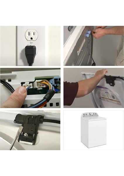 W11307244 W10682535 Yıkayıcı Kapak Kilit Anahtarının Değiştirilmesi (3 Tel) Whirlpool Için Fit, Çamaşır Makinesi Kapağı Kapı Mandalı Düzeneği (Yurt Dışından) indirimleri