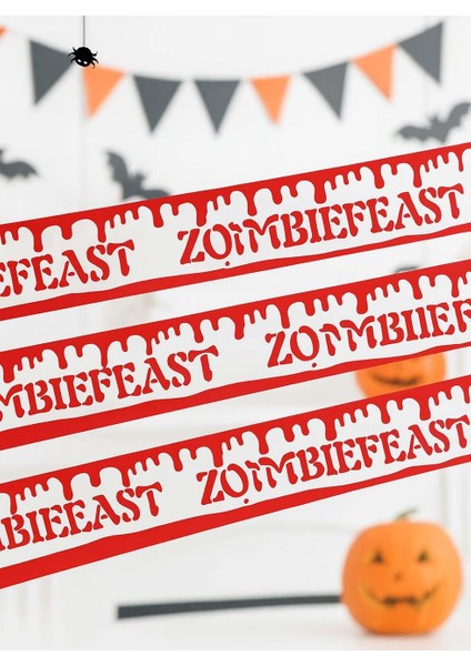 Cadılar Bayramı Uyarı Bantları Halloween Korku Bandı Parti Dekoru Beyaz 6 mt indirimleri