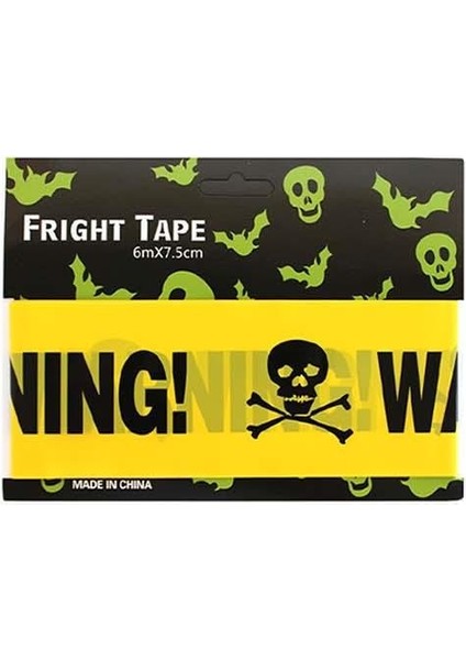 Cadılar Bayramı Uyarı Bantları Halloween Korku Bandı Parti Dekoru 6 mt