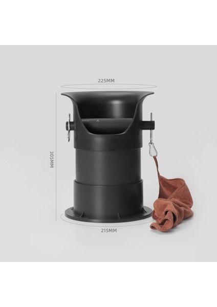 Çıkarılabilir Kaymaz Tabanlı Espresso Telveleri Için Kilit Kutusu, Kahve Öğütme Toplama Çöp Kutusu, Siyah (Yurt Dışından) modelleri