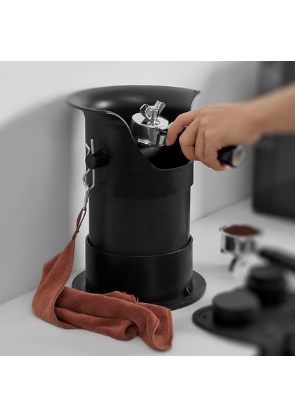 Çıkarılabilir Kaymaz Tabanlı Espresso Telveleri Için Kilit Kutusu, Kahve Öğütme Toplama Çöp Kutusu, Siyah (Yurt Dışından) indirimleri